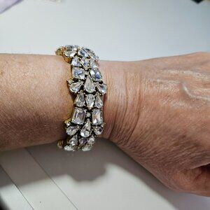 ***Final Sale*** J Crew gold tone rhinestone bracelet